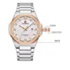 Naviforce 9245 CH – Silver Rose White For Men - Image 2