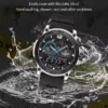Naviforce 6104 For Men - Silver Black - Image 2