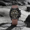 Naviforce 8074 For Men - Black Brown