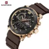 Naviforce 6104 For Men - Rose Gold coffee - Image 2
