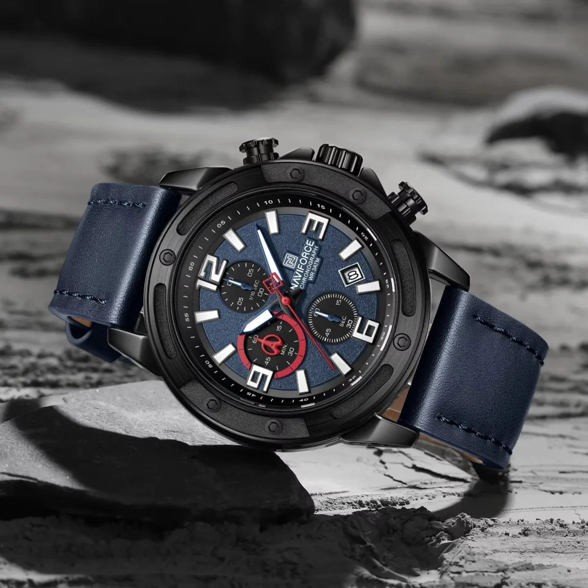 Naviforce 8074 For Men - Blue - Image 3