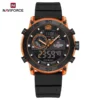Naviforce 6104 For Men - Black Orange