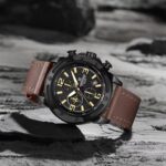 Naviforce 8074 For Men - Black Brown - Image 2