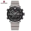 Naviforce 6104 For Men - White Gray