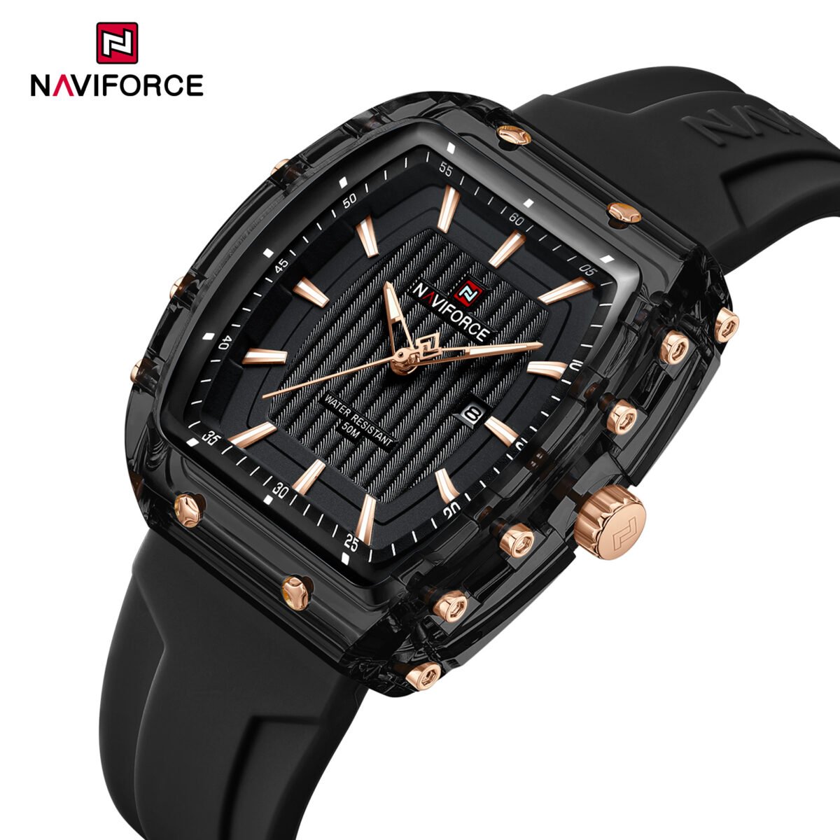 Naviforce 7124 - Rose Black - Image 2