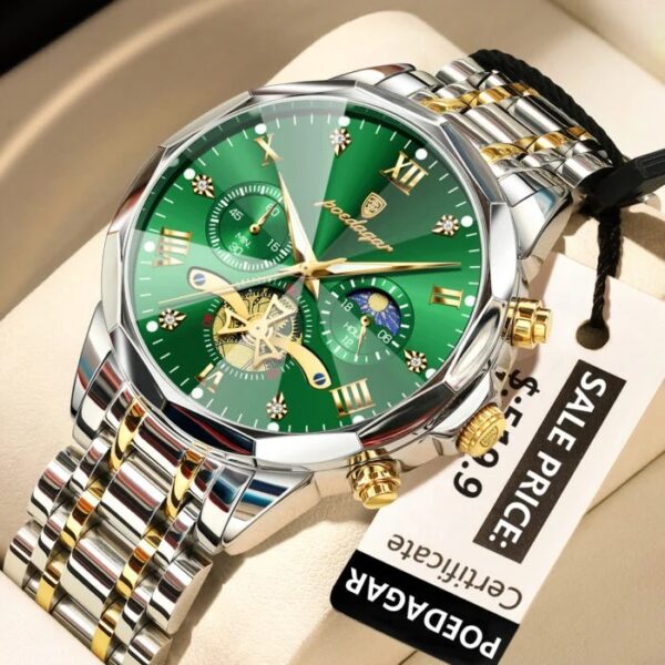 Poedagar 938 For Men - Silver Green - Image 1