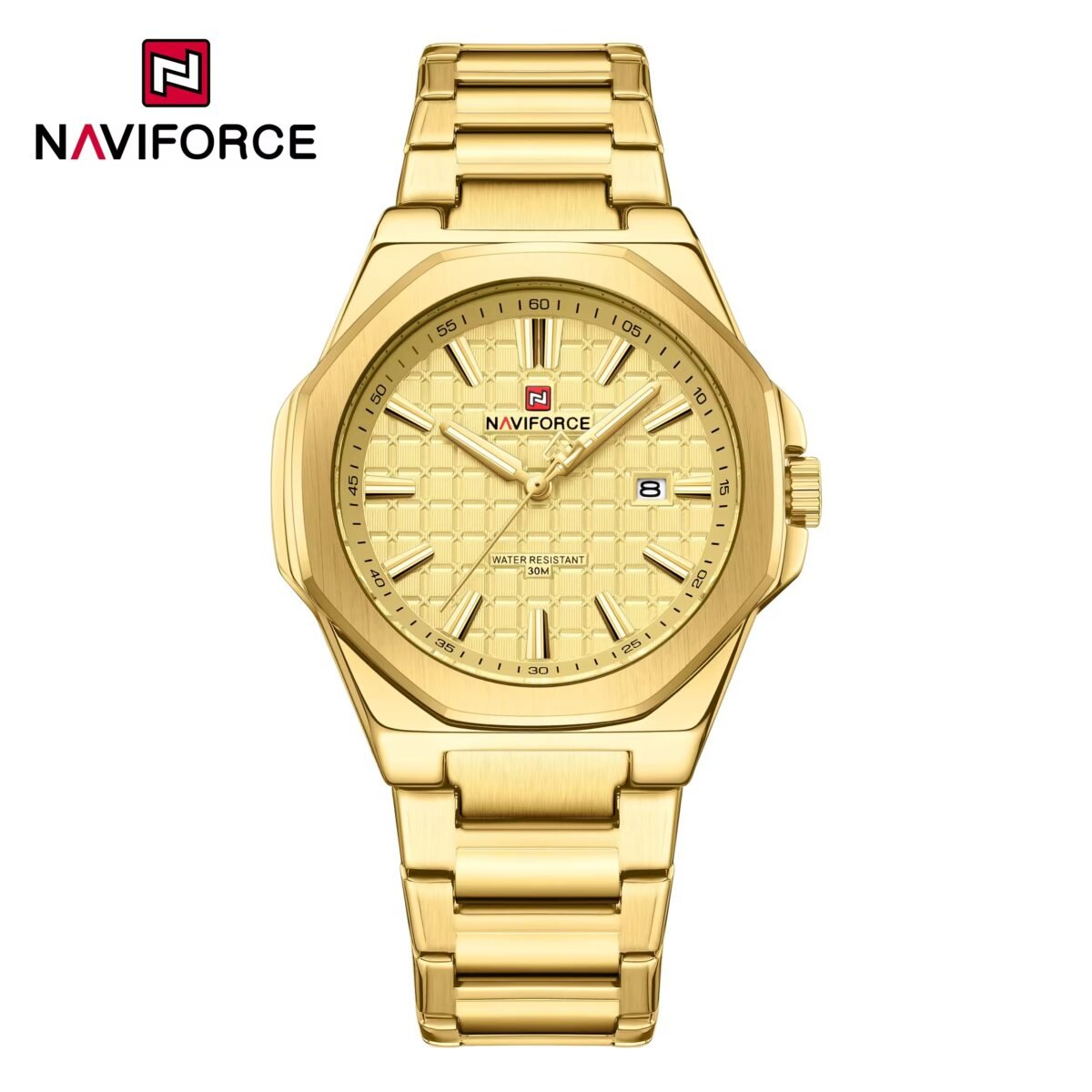 Naviforce 9258 CH For Men - Gold - Image 1