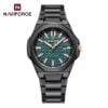 Naviforce 9258 CH For Men - Black Green - Image 2