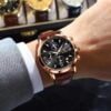 Poedagar 882L For Men - Brown Rose Black - Image 2