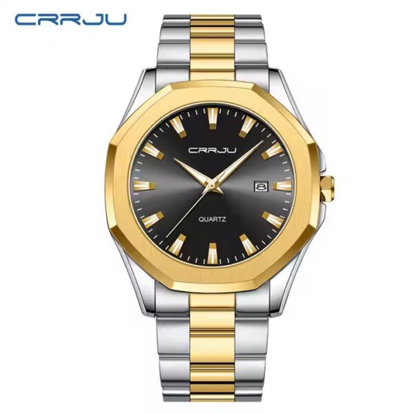 Crrju 5004CH For Men – Silver Gold Black - Image 3