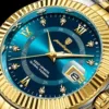 Poedagar 910 CH For Men - Silver Gold Blue - Image 5