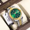 Poedagar 910 CH For Men - Silver Gold Green