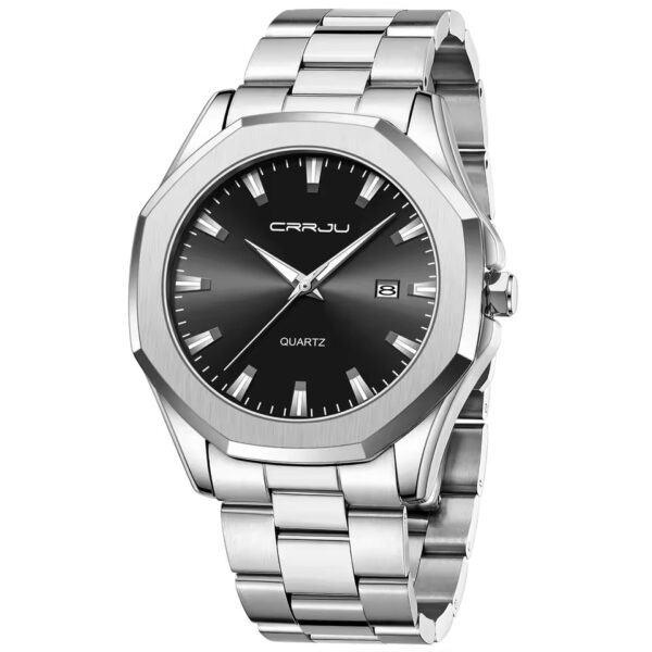 Crrju 5004CH For Men – Silver Black - Image 4