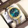 Poedagar 910 CH For Men - Silver Gold Blue