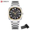 Curren 8472 For Men - Silver Gold Black - Image 2
