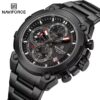 Naviforce 8071 For Men - Black Red - Image 6