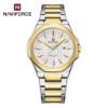 Naviforce 9258 CH For Men - Silver Gold White - Image 4