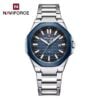 Naviforce 9258 CH For Men - Silver Blue