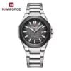Naviforce 9258 CH For Men - Silver Gray - Image 2