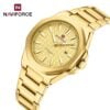 Naviforce 9258 CH For Men - Gold - Image 2