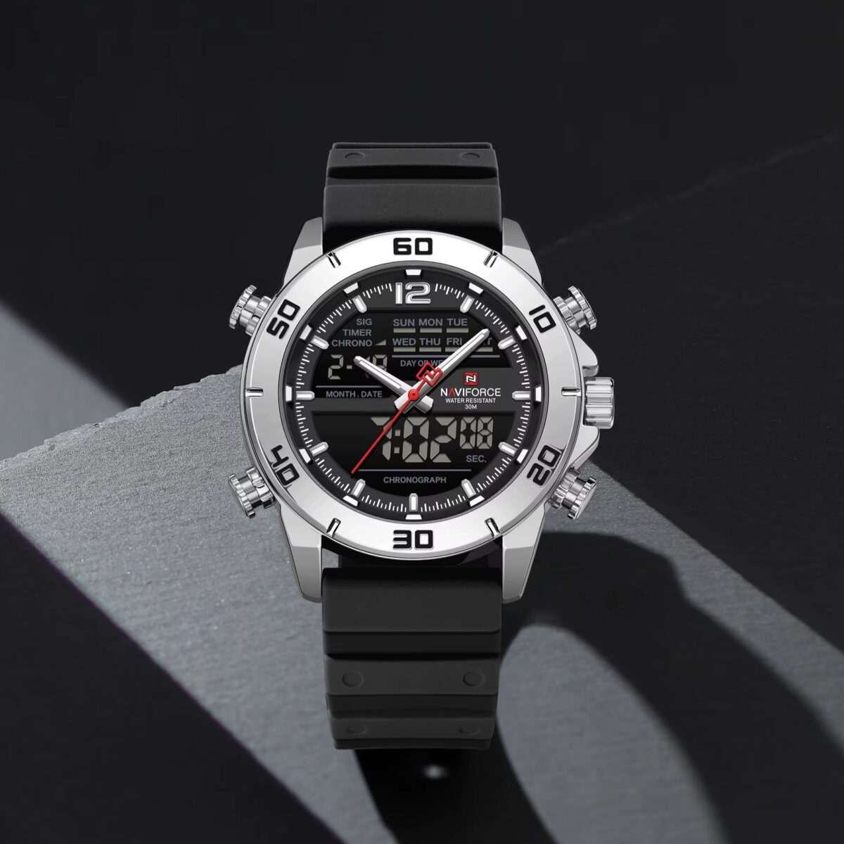 Naviforce 9253-T For Man - Silver Black - Image 2