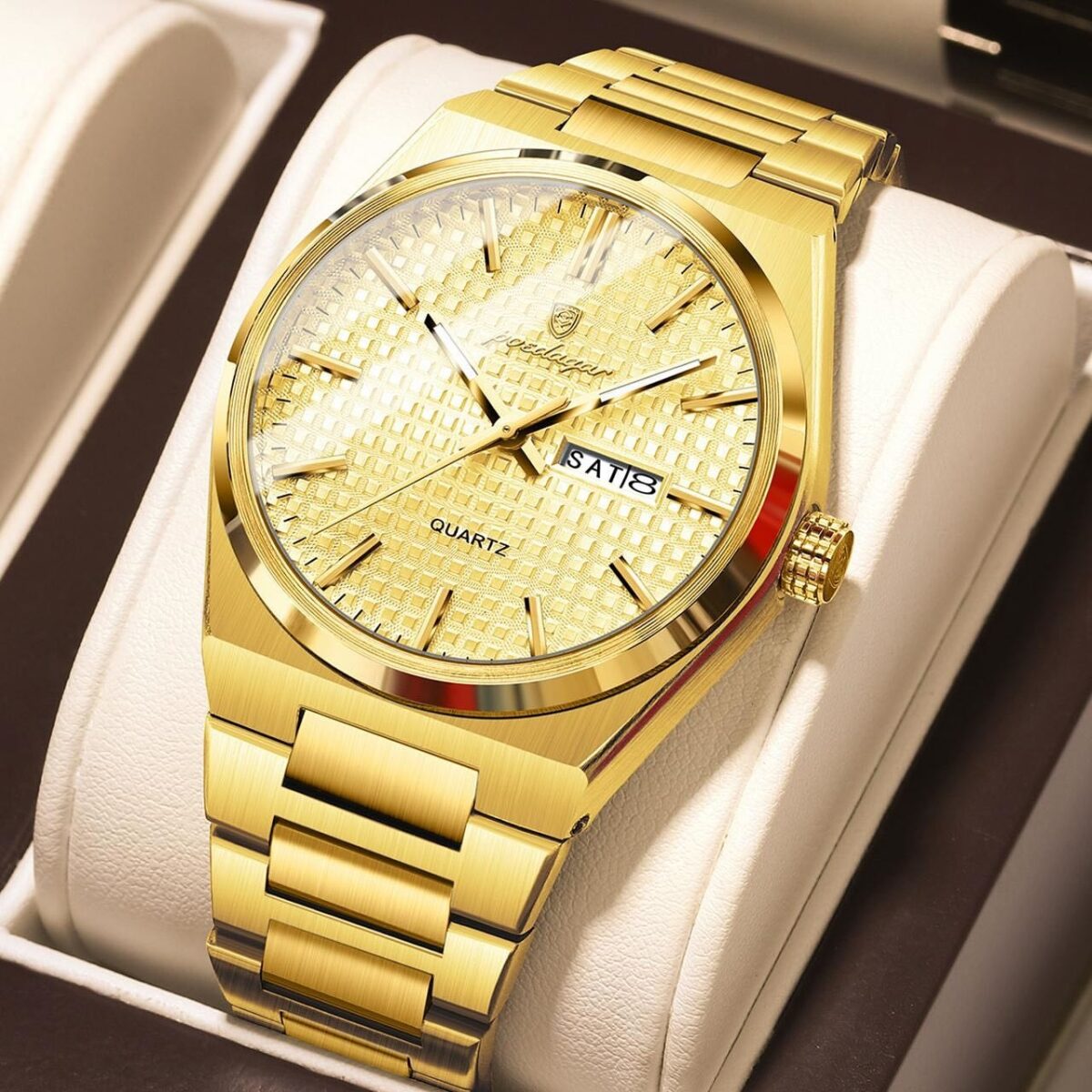 Poedagar 874 CH For Men - Gold - Image 1