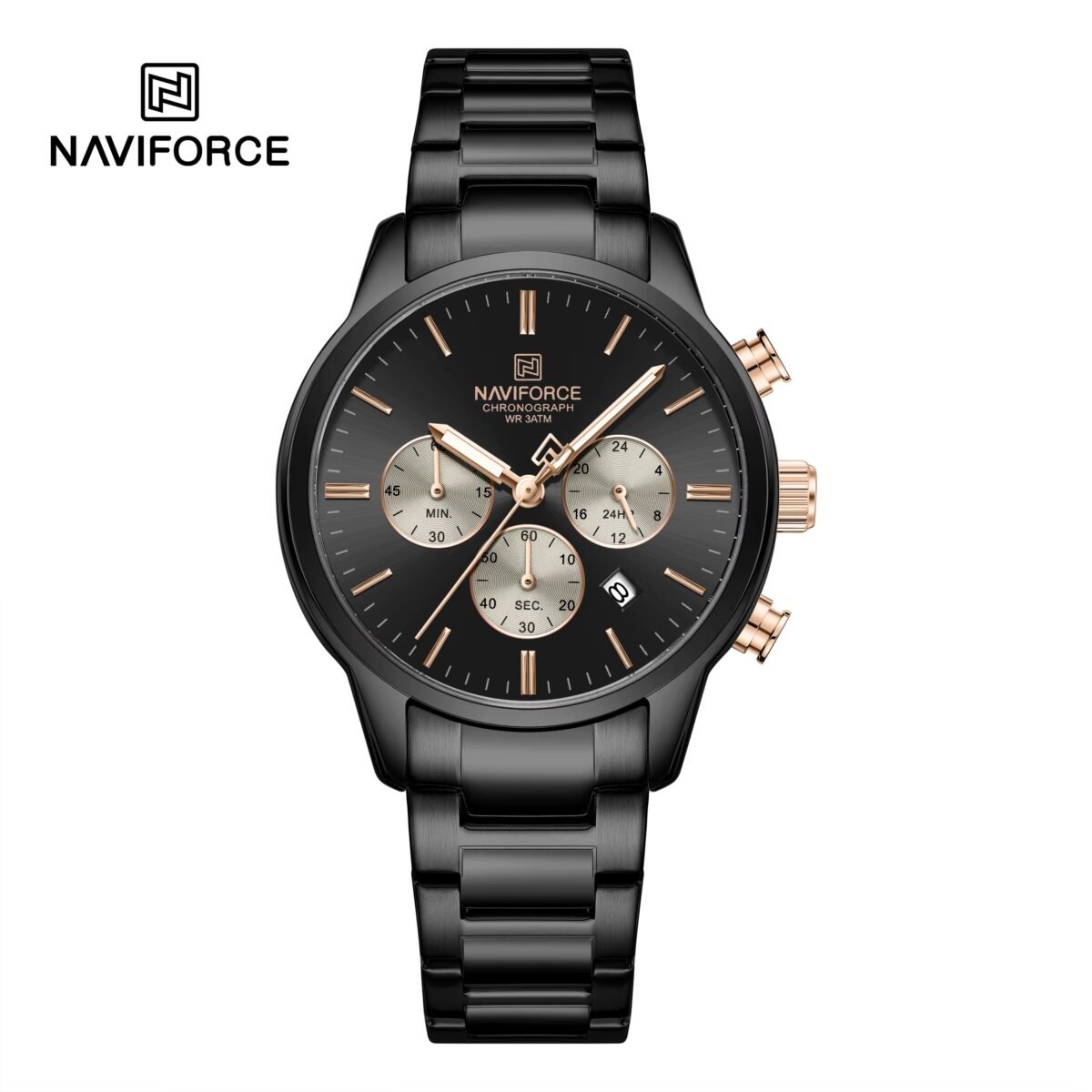 Naviforce 8076 For Men - Black Rose - Image 1