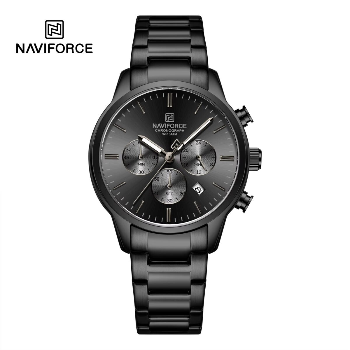Naviforce 8076 For Men - Black - Image 1