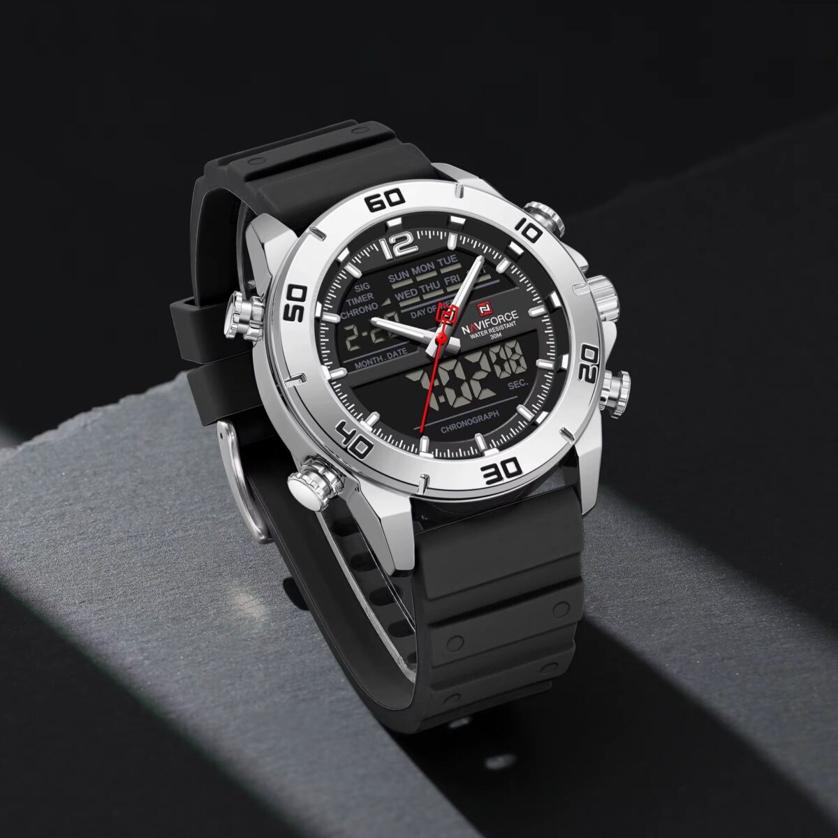 Naviforce 9253-T For Man - Silver Black - Image 1