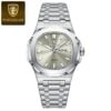 Poedagar 853 CH For Men - Silver Gray