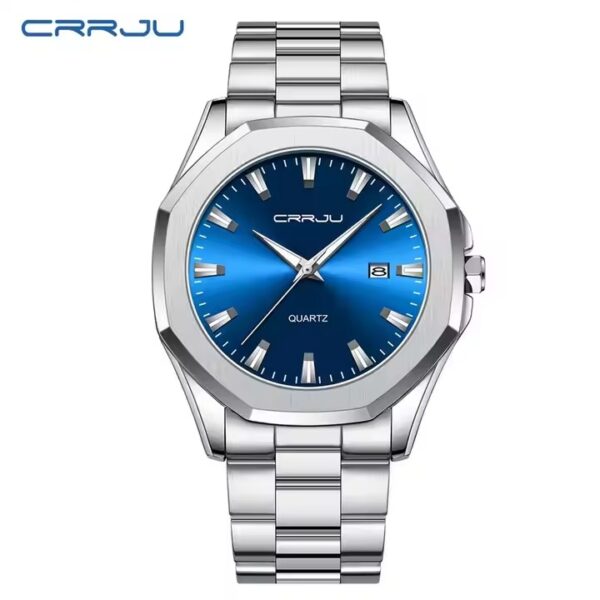 Crrju 5004CH For Men – Silver Blue - Image 5