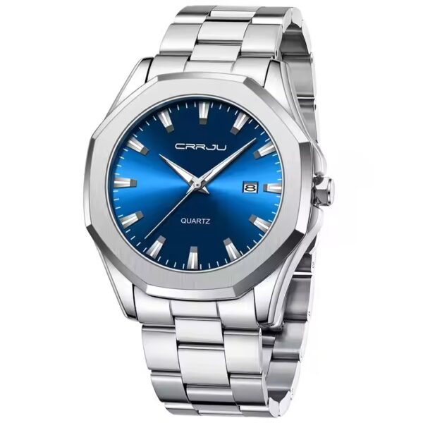 Crrju 5004CH For Men – Silver Blue - Image 1