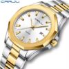Crrju 5004CH For Men – Silver Gold White - Image 2