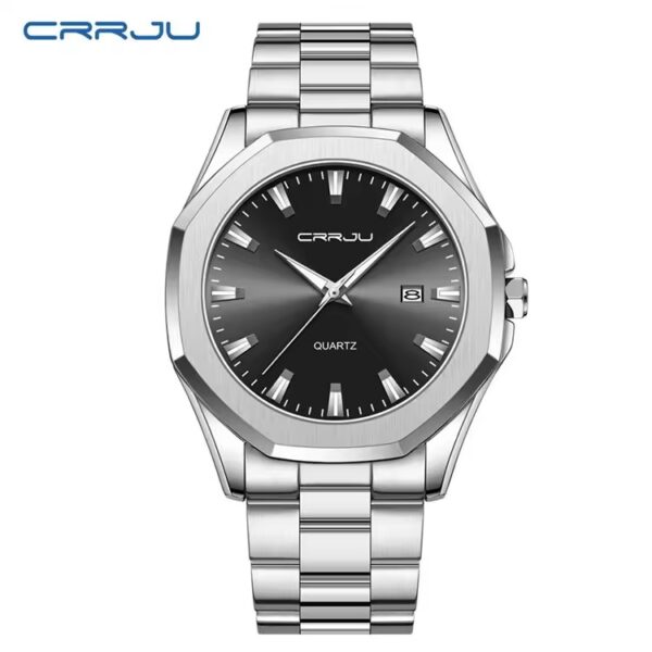 Crrju 5004CH For Men – Silver Black - Image 3