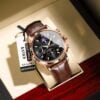 Poedagar 882L For Men - Brown Rose Black - Image 4