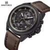 Naviforce 8075 For Men - Dark Brown Black - Image 2