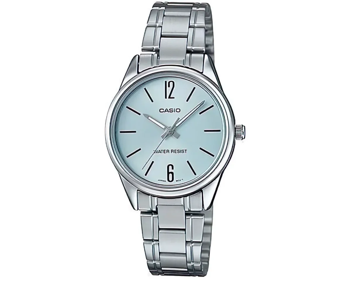 Casio LTP-V005D-2BUDF Ladies Chain Watch - Image 1